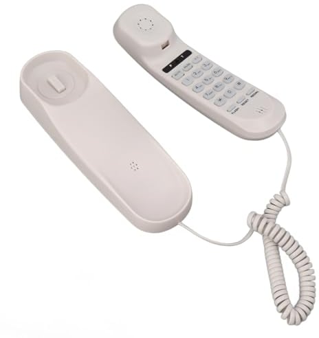 Telefono con Filo, Telefoni Domestici Montabili a Parete Telefono Fisso con Volume Regolabile, Supporto per L'inoltro delle Chiamate, Cronologia delle Chiamate, per L'ufficio di