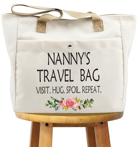 WCGXKO Muttertagsgeschenk, Geburtstagsgeschenk, Muttertagsgeschenk, Reisetasche, Reisetasche für Oma, Nanny Tb, Reißverschluss