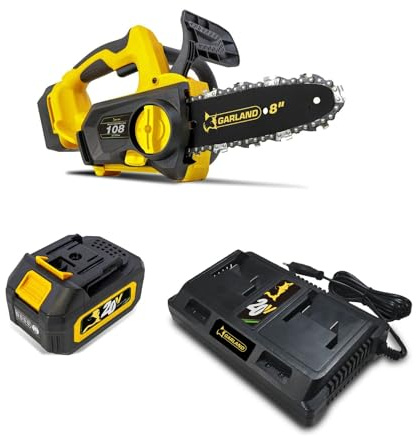 Garland Motosierra a Batería Bulk Keeper 20V 108-V23 - Incluye Batería de 4Ah y Cargador doble