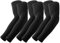 Supmovo 6 pares de mangas de refrigeración con protección UV, mangas para el brazo, para mujeres y hombres, ciclismo, golf, ciclismo, Negro , L
