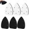 5 Holes Sander Sandpaper Backing Pads, 6 Pcs Mouse Sanding Interface Pad Sponge Triangle Sanding Pads Hook and Loop Impact Resistant Low Noise