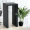 DanDiBo Lamellenhocker Hocker Metall Schwarz Eckig Base 65 cm Massiv Modern Beistelltisch Lamellen (Höhe 65 cm/L)