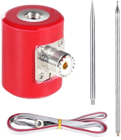 Orolotay Antena QRP 5M/16.4FT 14M-30MHz 300W Antena HF MultifuncióN PortáTil Acero Inoxidable 1/4 Longitud de Radio USDX