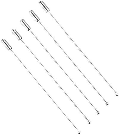 Schal- Und Hutnadeln,20 Stücke Hutnadel,Lange Nadel Eye pin mit Stopper Enden,Nadeln Ideal Für DIY Handwerk Modische Anstecknadeln,für männer Frauen Anzug Krawatte Hut schal zubehör 90mm(Silber)