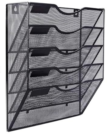 TEMOOUES Bureau Stockage Vertical Bureau Rack Stockage Bureau Bureau Bureau