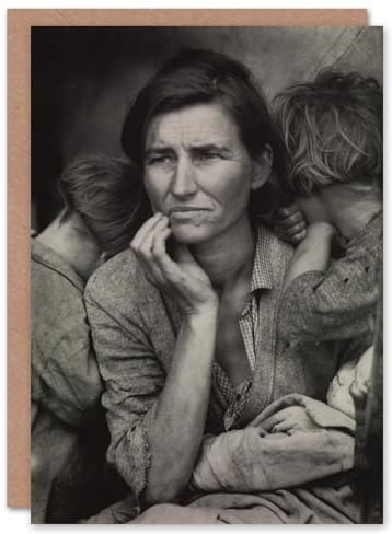 Artery8 Dorothea Lange Art Card Migrant Mother and Children Photograph