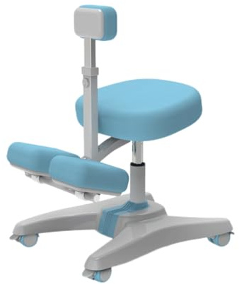 Generisch ADHS-Stuhl, kniender Schreibtischstuhl, höhenverstellbarer Bürohocker, orthopädische Korrektur bei Rücken- und Nackenschmerzen(Color 2,Style 1)