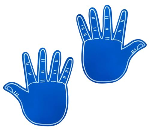 Kfwfuaee 2PCS Begeisterte Schaum Hand Paar Doppelseitige Cheer Requisiten Für Baseball Und Community Versammlungen Outdoor Event Jubeln Werkzeuge