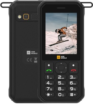 AGM M11 Cellulare Midi Con Tastiera, Display Colori 2,8, 4G Doppia SIM, Hotspot, Tasti Grandi, IP68/IP69K, Batteria 4000mAh, Cantiere