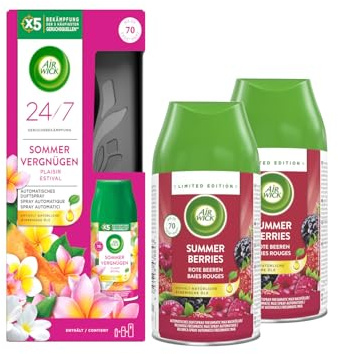 Air Wick Freshmatic Max Starter-Set Sommervergnügen 250ml + 2x Summer Berries Rote Beeren 250ml