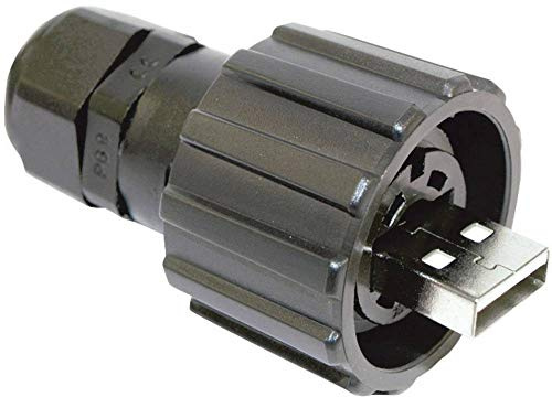 Conec USB 2.0 Stecker-Set - IP67 Stecker, gerade 17-200121 Bajonettverschluss 17-200121 Inhalt: 1 pc(s)