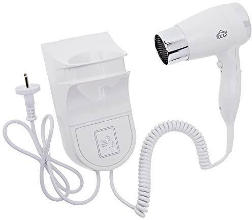 DCG HTW1028 1600W Blanco secador - Secador de pelo (Blanco, Con agujero en la empuñadura para colgar, 1600 W). 2 niveles de velocidad, 3 niveles de temperatura.
