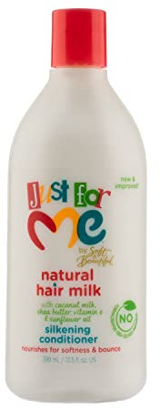 Just For Me Naturel Lait cheveux Conditionneur soyeuse, 13,5 Fluide Ounce