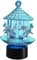 HPBN8 Ltd 3D Karussell Lampe USB Power 7 Farben Amazing Optical Illusion 3D wachsen LED Lampe Formen Kinder Schlafzimmer Nacht Licht