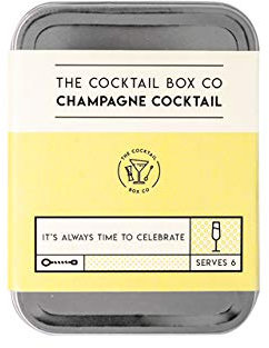 The Champagne Cocktail Kit - The Cocktail Box Co. Premium Cocktail Kits - Make Hand Crafted Cocktails. Great gift for any cocktail lover and makes the perfect travel companion! (1 Kit)