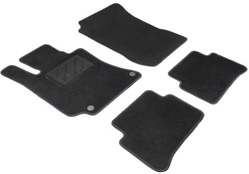 WALSER Comfort Auto Teppiche für Mercedes-Benz E-Klasse 2009-2016, CLS 2011-2017, CLS Shooting Brake 2012-2017, 100% passgenaue Auto Fußmatten Made in Europe, Fußmatte Auto, Autoteppich