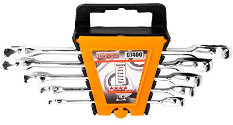 RICHMANN combination ratchet spanner set 5pcs, 8-19mm, 72 teeth ratchet (C7400)