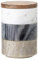 Bloomingville Gefäß mit Deckel Mael, Farbe Weiß, 3x210 ml, aus Marmor, Maße D7,5xH11,5 cm, Stapelbar, 82044249
