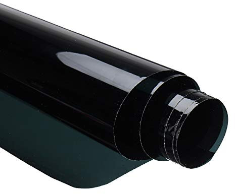 NICOLIE 50Cmx1M 5% Vlt Black Car Glass Window Tint Shade Film Roll For Home Office Boat