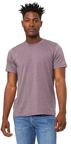 Bella + Canvas Unisex Heather CVC T-Shirt (3001CVC) - Purple - Medium