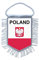 Akachafactory Wimpel mini Flagge Fahne flaggen miniflagge Stadt Polska Pole polnisch