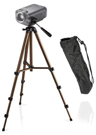 TronicXL Tripod 21P 130 cm Treppiede per Mini Videoproiettore compatibile con Dell M110 M115 HD Anker Nebula Capsule Max Mars I II 1 2 Pro Elephas 4500 vivitek Artlii VANKYO Leisure VicTsing VANKYO