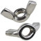 M8 Dadi Dado ad Alette Farfalla Ala in Zincato (Confezione da 5) per Viti Filettate - Elementi di Fissaggio Robusto Standard Certificato ISO965 DIN315 M8 Wing Nuts (19mm x 38mm)
