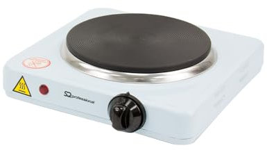 Priceless Homeware Hot Plates Portable Electric Single Hob Burner Rings for Student Camping, Caravans & Travelling - Non-Slip Feet On/Off Indicator Lights (Portable Hob - Single)
