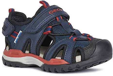 Geox Jungen J Borealis Boy B Sandalen, Navy Red, 31 EU