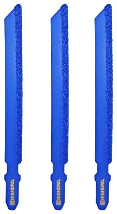HIGHDRIL Diamante Lama Seghetto Alternativo 100mm - 5 pezzi per Marmo Legno Plastica Fibra di Vetro con T-Shank