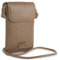Lois - Bolso Móvil Mujer Bandolera de Piel PU, Nylon. Bolso Para Móvil Mujer Para Colgar. Mini Bolso Móvil Mujer. Bolso Bandolera Mujer Pequeño de Marca, Taupe