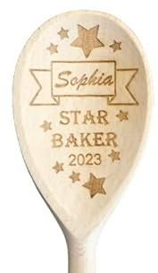 Star Baker Wooden Baking spoon Personalised