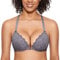 DOBREVA Women's Push Up Front Fastening Bras Racer Back Lace Padded Plunge Underwired Bra Nine Iron 34B