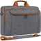 DOMISO 17 Zoll Wasserdicht Business Laptop Aktentasche mit großer Kapazität, Laptop Tasche Tragetasche Schultertasche Notebooktasche für 17-17.3 Laptop/Dell/Lenovo/Acer/HP/MSI,Grau&Braun