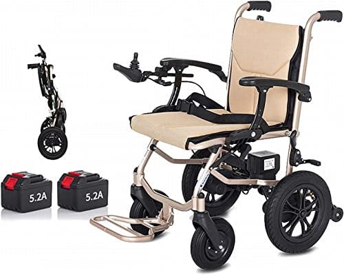 14KG Lightweight Lntelligent Folding Carry Adult Electric Wheelchairs,Power for Disabled with Joystick,Dual Function Heavy Duty Power Wheelchair,Electric Power Or Manual Wheelchair