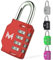 MERCURYAL Candado Combinacion - Candado Taquilla - Candados Seguridad 4 Dígitos - 1/2 UDS en Color Negro - Candado Maleta, Gimnasio, Cajones, Gym (1 Unidad, Rojo)