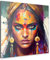 artboxONE Alu-Print 30x30 cm Mächtige Hindu-Frau A von Künstler Chromatic Fusion Studio