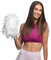 Boland - Pompons, 8 Stück, 34 cm, Puschel, Tanzwedel, Cheerleader Kostüm, Sportoutfit, High School, Football