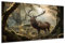 DARO Design - Wand-Bild auf 6mm HDF 30x40 cm Hirsch im Wald - Wand-Deko Bilder Geschenk