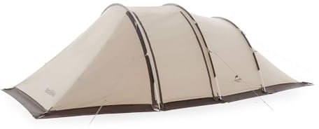Naturehike Tunnel 4–6 Personen, Campingzelt, einfacher Aufbau, wasserdichtes Outdoor-Familienzelt mit Innenzelt und Bildschirmtuch, tragbarer Rucksack-Unterstand mit Tragetasche für Outdoor-Camping