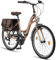 Licorne Bike Stella Plus Premium City Bike in 26 und 28 Zoll Aluminium Fahrrad für Mädchen, Jungen, Herren und Damen - 21 Gang-Schaltung - Hollandfahrrad StVZO (Gold, 26 Zoll)
