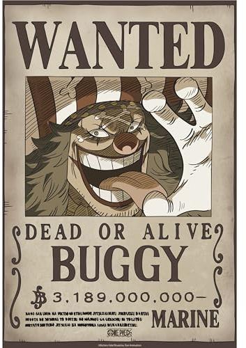 GB eye - One Piece Wanted Baggy Wano Poster (52 x 38 cm)
