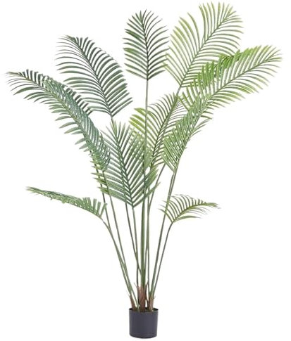 Fake Plants Indoor, Artificial Palm Tree Faux Plant For Home Decor Indoor Outdoor Faux Areca Palm Tree In Pot For Home Fake Potted Office Decorations(Size:100cm)
