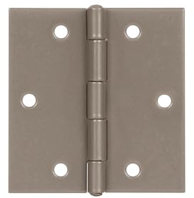 Alberts 821784 DURAVIS® Scharnier | quadratisch | perlbeige duplexbeschichtet RAL 1035 | Größe 60 x 60 x 1 mm | 20er Set