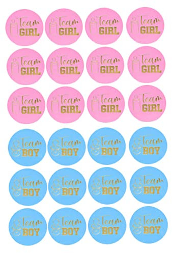 SHOWERORO 120st Aufkleber Spiele Liefert Klebeetiketten Geschlecht Gender-enthüllungsparty Partybedarf Für Ornament Für Kinder Babyparty-Tags Und Partyzubehör Für Kinder Papier