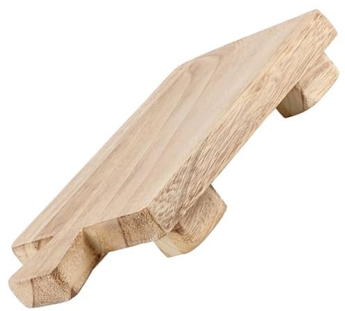 BUGUUYO Porte-Savon Bois Étagère Savon Support Savon Petit Tabouret Bois Assiette Cuisine Rangement Salle de Bain
