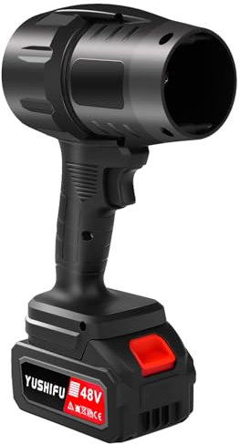TICFOX Auto Gewaltgebläse,Turbo Fan Jet Blower, 28000 U/min Mini Turbo Ventilator Druckluft Stufenlos einstellbare Geschwindigkeit Handheld Laubblaswasser für PC, Auto, Sofa, Außenbereich
