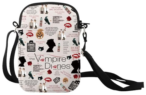 AATOP Vampire Show Crossbody Bag TVD Merch TVD Geschenk Vampir Fan Geschenk Vampir Geldbörse Tasche, Vmpire Diries Cb 1u, large
