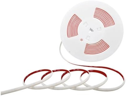 A2ZWORLD Tira LED COB de 10 metros, 220 V, alimentación con enchufe Schuko incluido, blanco frío 6500 K, IP65 con doble adhesivo, 12,5 W/M, 1100 lm/m, se puede cortar cada 10 cm