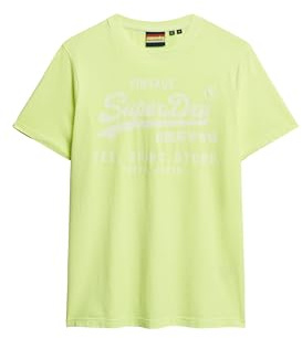 Superdry Herren Lässiges Vintage Logo T-Shirt in Neonfarben